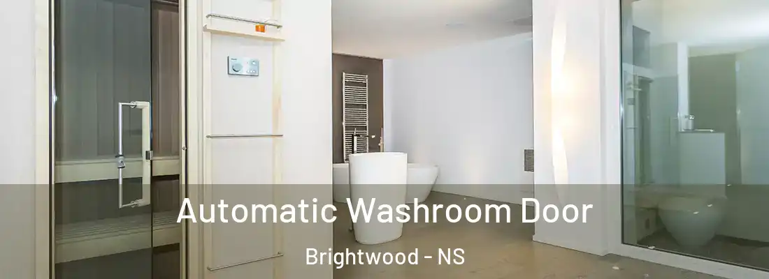 Automatic Washroom Door Brightwood - NS