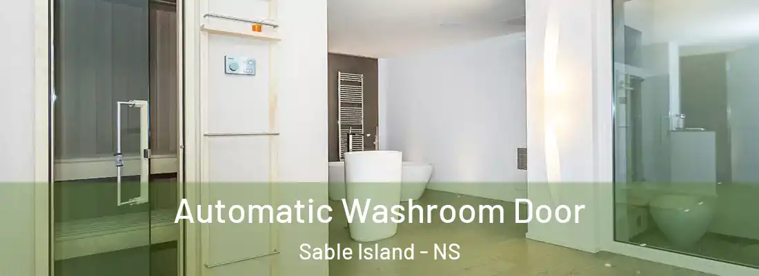 Automatic Washroom Door Sable Island - NS