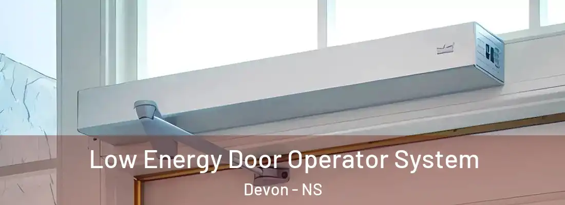 Low Energy Door Operator System Devon - NS