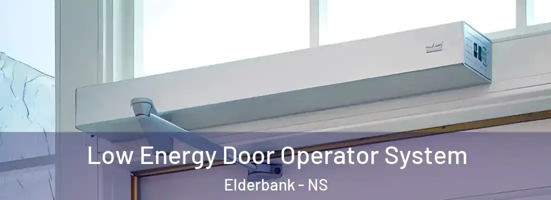  Low Energy Door Operator System Elderbank - NS