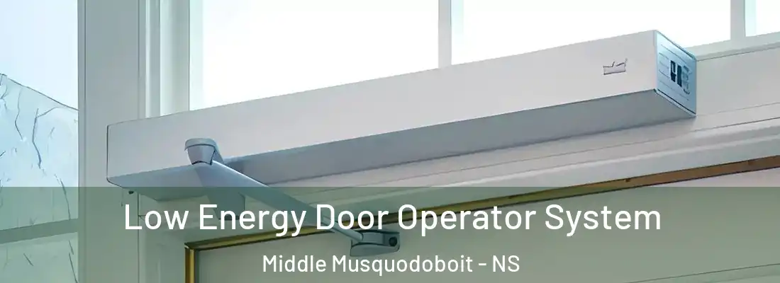 Low Energy Door Operator System Middle Musquodoboit - NS