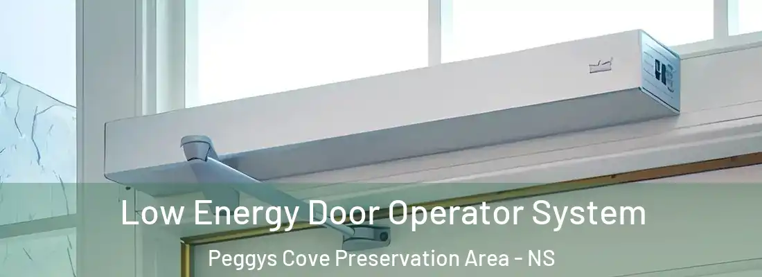 Low Energy Door Operator System Peggys Cove Preservation Area - NS