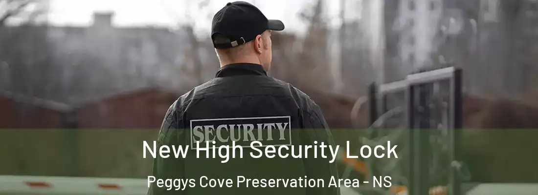New High Security Lock Peggys Cove Preservation Area - NS