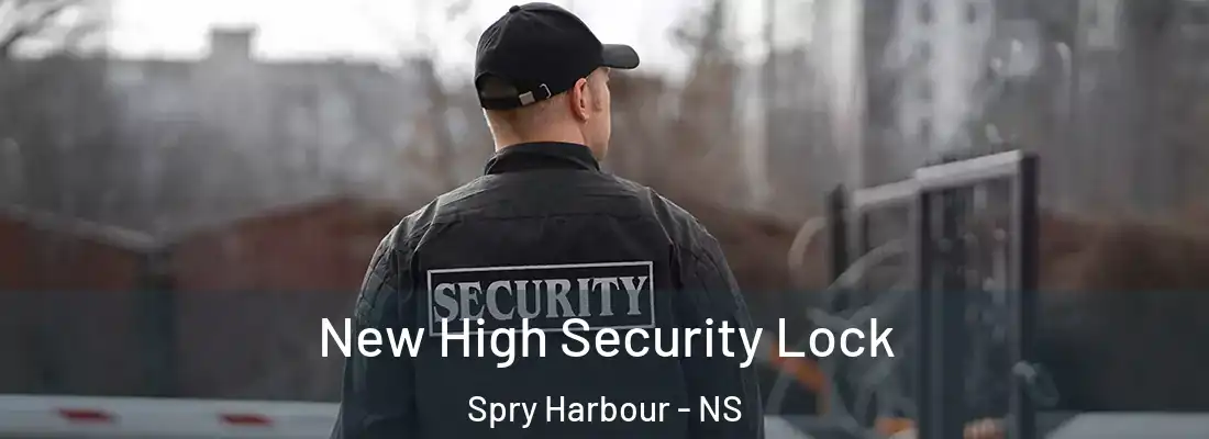  New High Security Lock Spry Harbour - NS