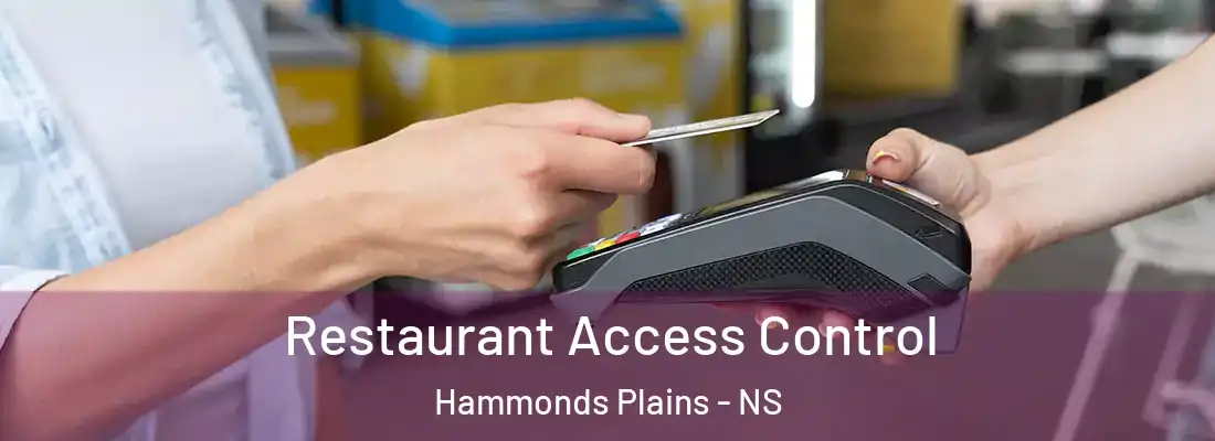  Restaurant Access Control Hammonds Plains - NS
