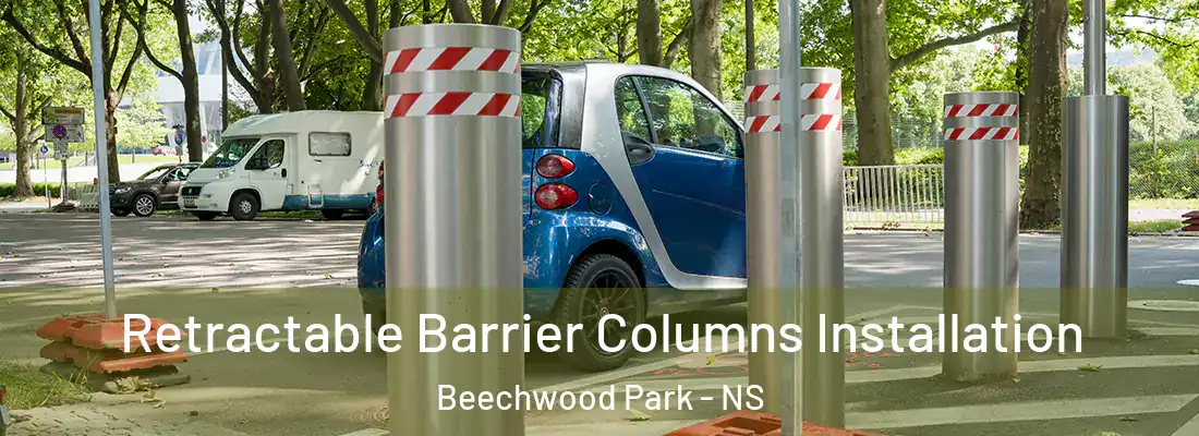  Retractable Barrier Columns Installation Beechwood Park - NS