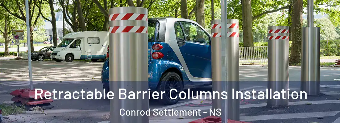 Retractable Barrier Columns Installation Conrod Settlement - NS