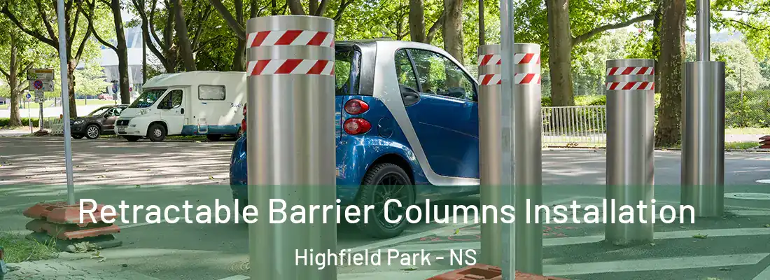 Retractable Barrier Columns Installation Highfield Park - NS