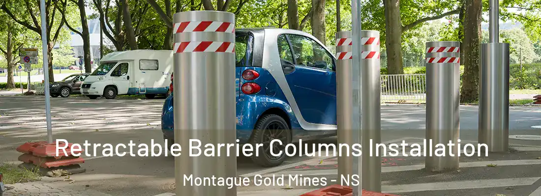 Retractable Barrier Columns Installation Montague Gold Mines - NS