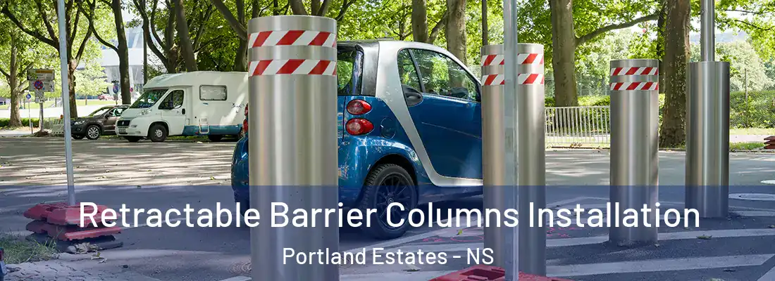 Retractable Barrier Columns Installation Portland Estates - NS