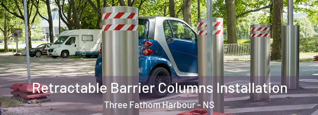  Retractable Barrier Columns Installation Three Fathom Harbour - NS