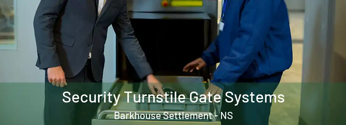 Security Turnstile Gate Systems Barkhouse Settlement - NS