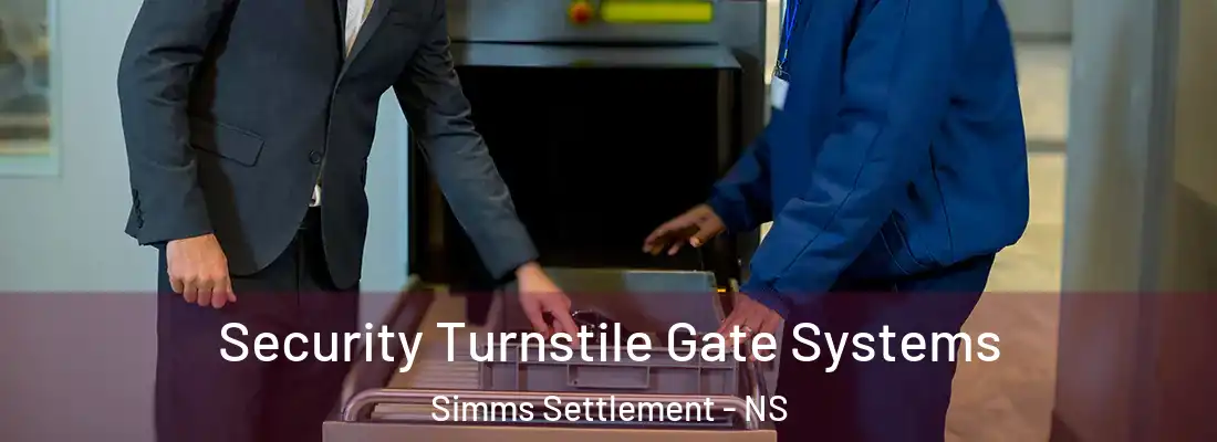 Security Turnstile Gate Systems Simms Settlement - NS